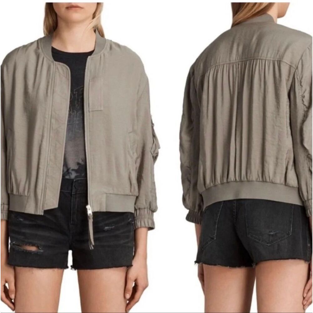 All Saints Angie Bomber Jacket *note - Picture 3 of 15